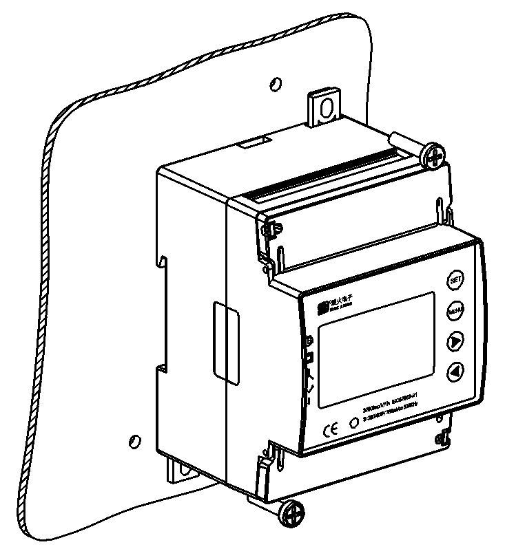 Screw-fixed-installation