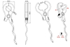 XH-SCT-S24 clamp-on split core current transformer dimension drawing, technical outline size diagram